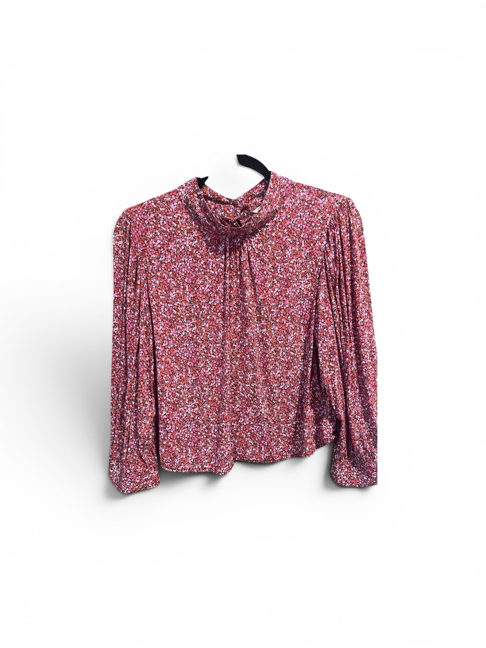 Revolve ROLLA'S Rose Floral High-Neck Long Sleeve Blouse